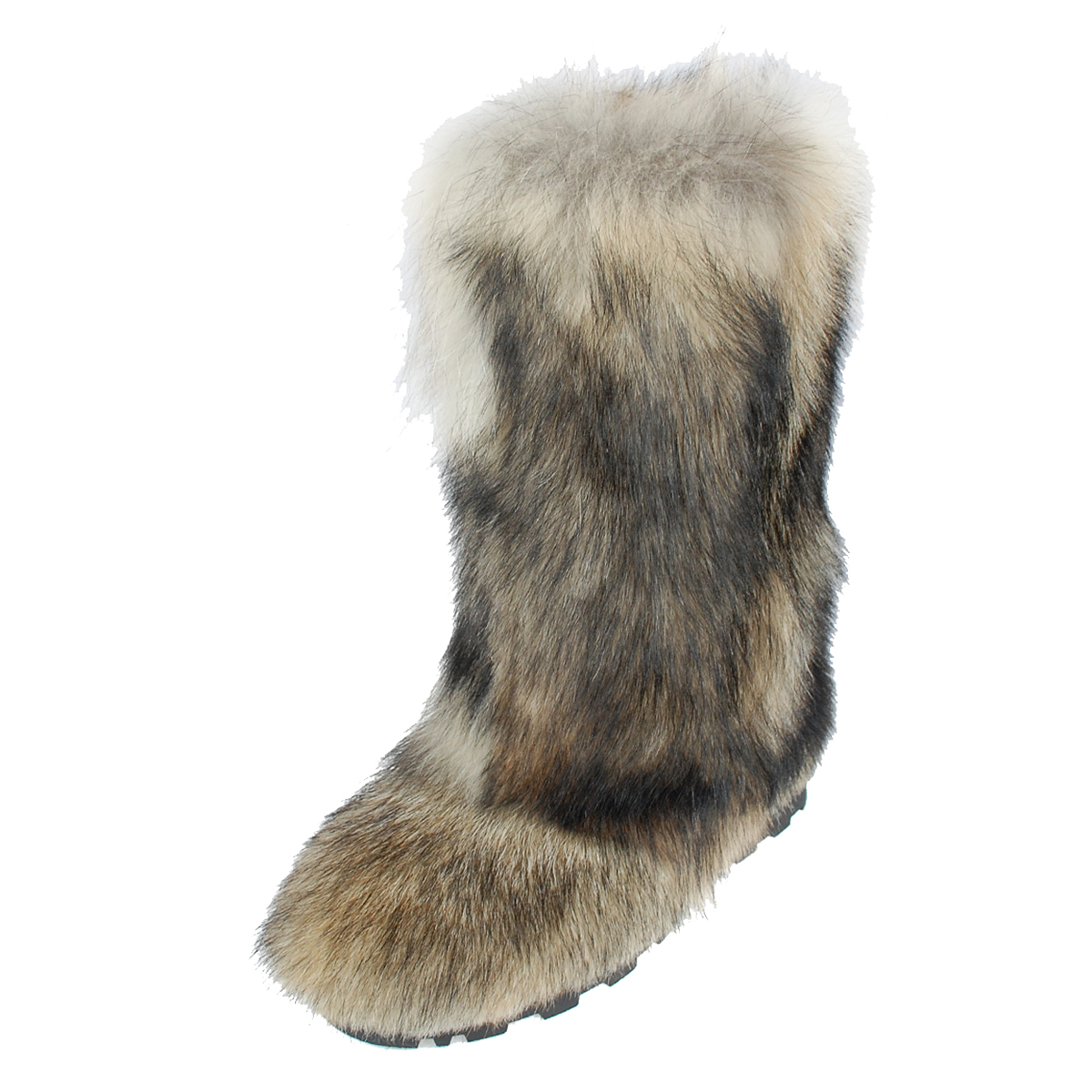 Wolf High Fur Yeti Boots Natural Wolf Fur