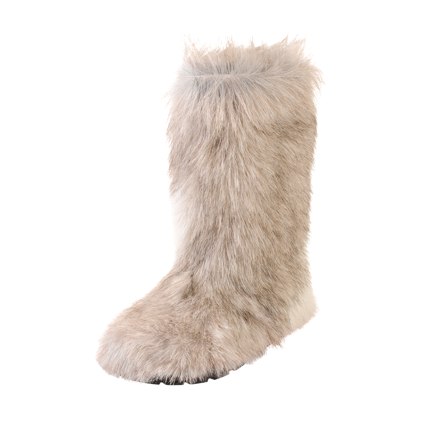 Mia High Fur Shoes (Mountain Goat Fur)