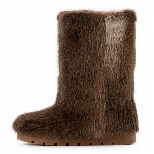 Astrid High Fur Shoes (Otter Fur)
