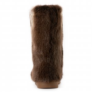 Astrid High Fur Shoes (Otter Fur)