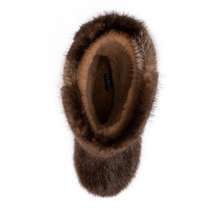 Astrid High Fur Shoes (Otter Fur)