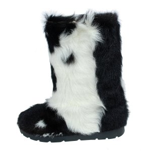 Dominica High Fur Shoes (Mountain Goatling Fur)