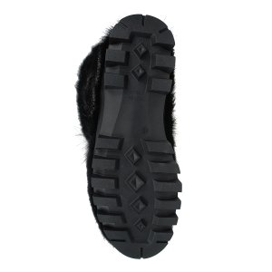 Jaeger High Fur Yeti Boots Black Nutria Fur