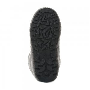 Yeti in the city Gray High Fur Shoes (Sheepskin Fur)