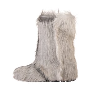 Dominica High Fur Shoes (Mountain Goatling Fur)